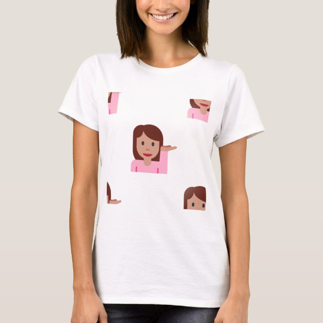 Camiseta emoji femenina (Anverso)