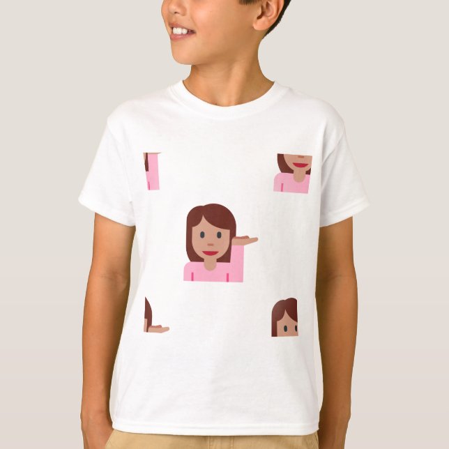 Camiseta emoji femenina (Anverso)