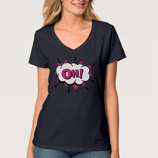 Camiseta Emoji femenina divertida (Anverso)