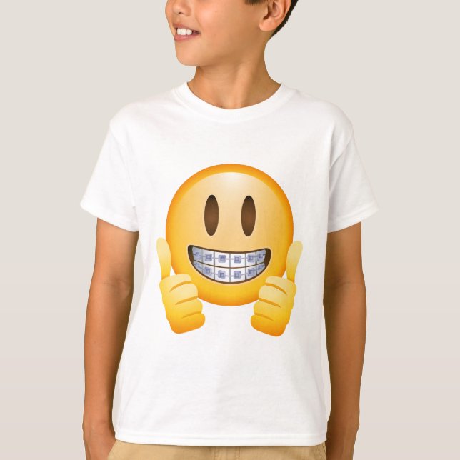 Camiseta Emoji Geeky de los apoyos (Anverso)
