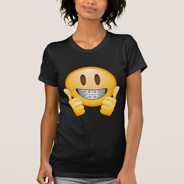 Camiseta Emoji Geeky de los apoyos (Anverso)