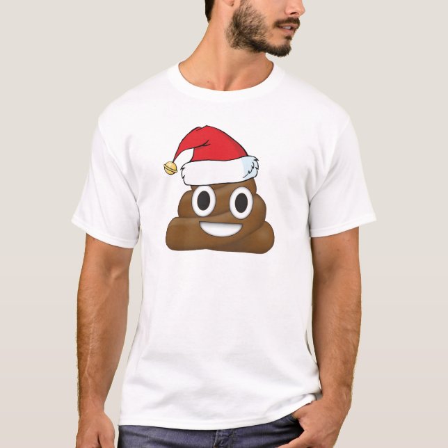 Camiseta Emoji hilarante del impulso de Navidad (Anverso)