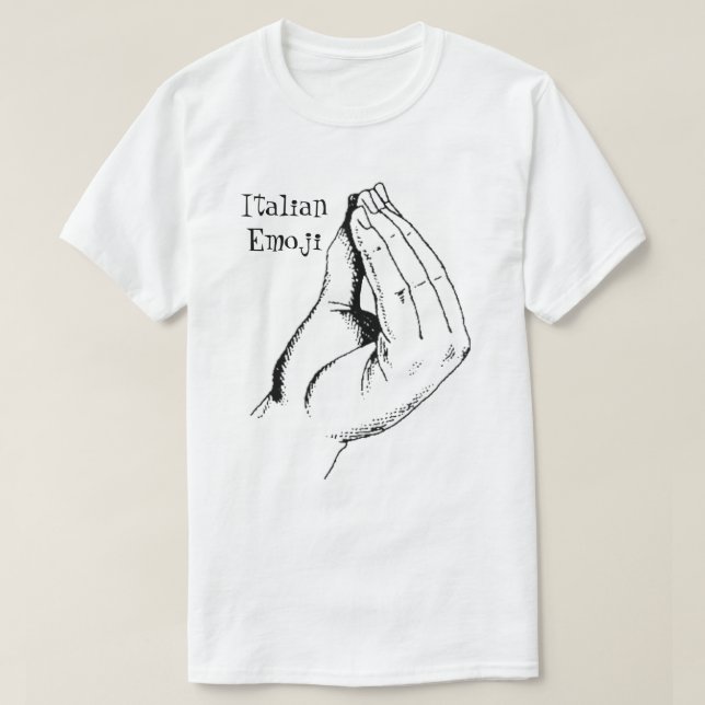 Camiseta Emoji italiana (Diseño del anverso)