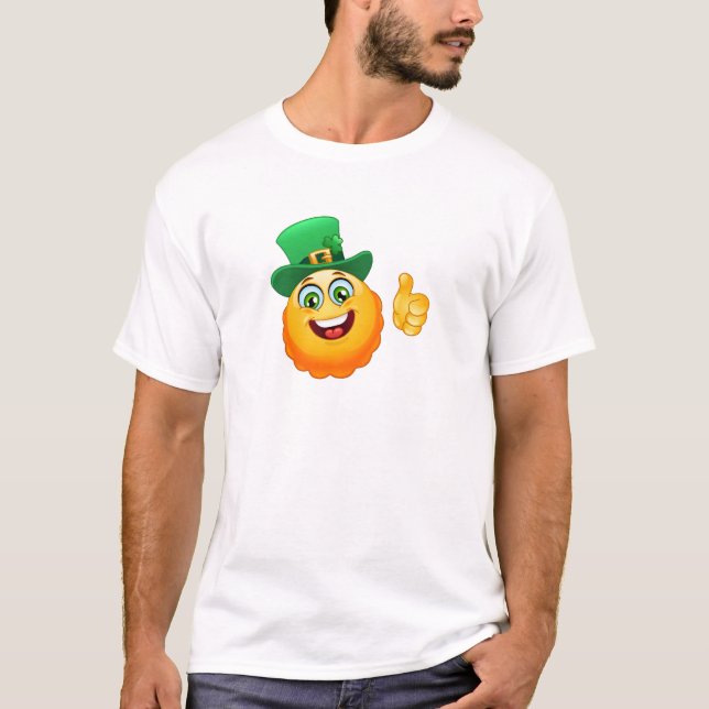 Camiseta emoji leprechaun (Anverso)