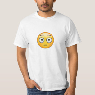Camiseta Emoji limpiada con un chorro de agua de la cara