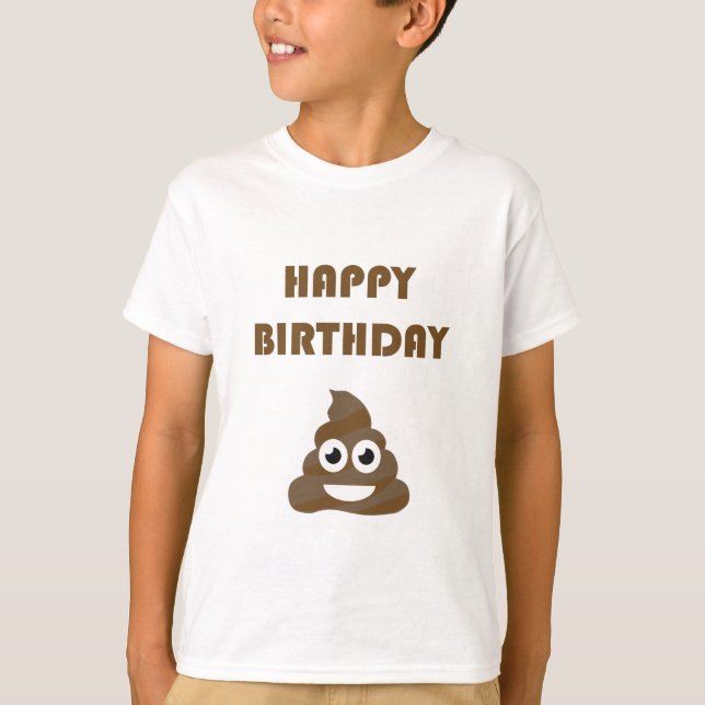 Camiseta Emoji linda divertida del impulso del fiesta del (Anverso)