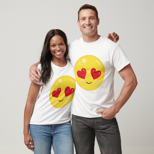 Camiseta Emoji Lindo  (Unisexo)