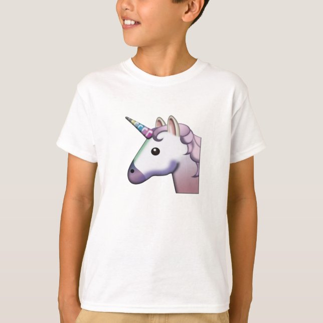 Camiseta Emoji majestuosa del unicornio (Anverso)