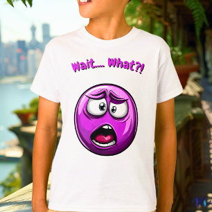 Camiseta Emoji Morado de Shock – Diseño Divertido y Expresi