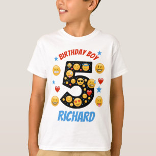 Camiseta Emoji Nacimiento Niño Quinto sonrisa cara