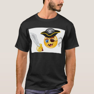 Camiseta emoji pirata
