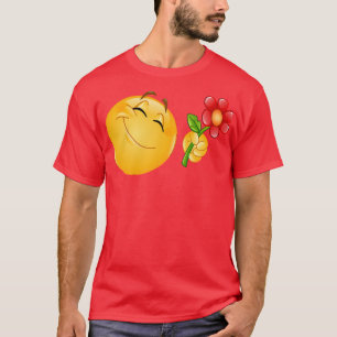 Camiseta Emoji que da flor