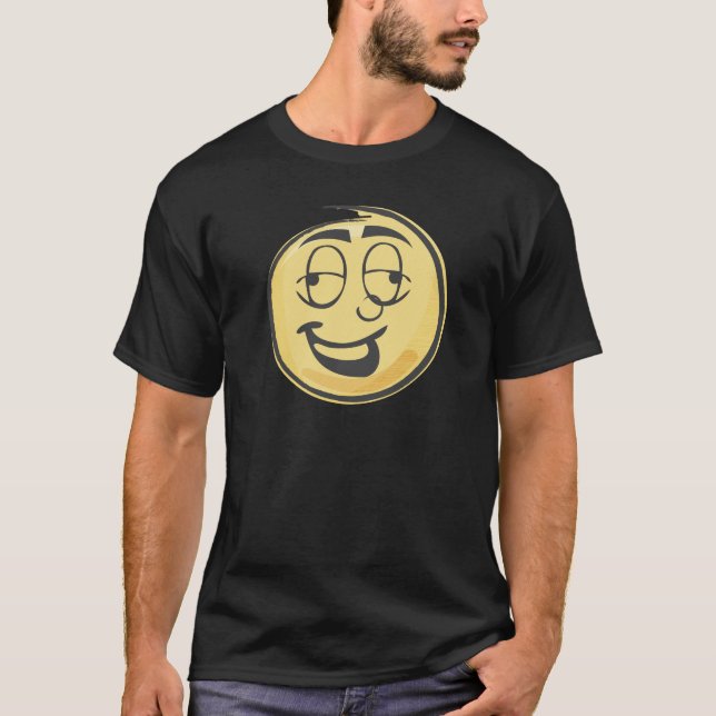 Camiseta Emoji retra borracha (Anverso)