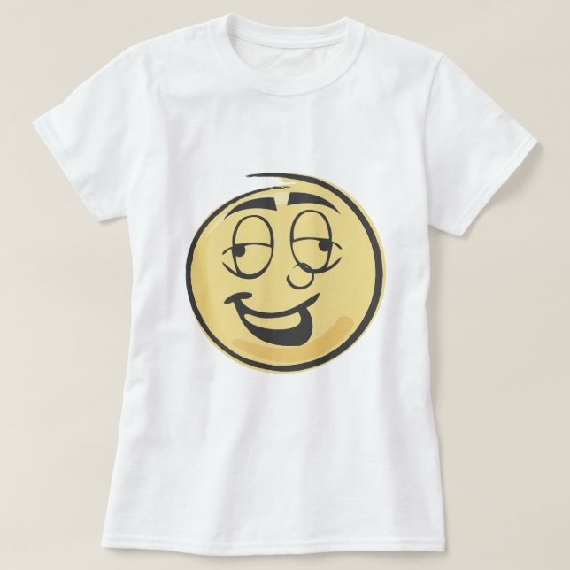 Camiseta Emoji retra borracha (Diseño del anverso)