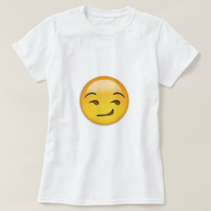 Camiseta Emoji Smirking de la cara