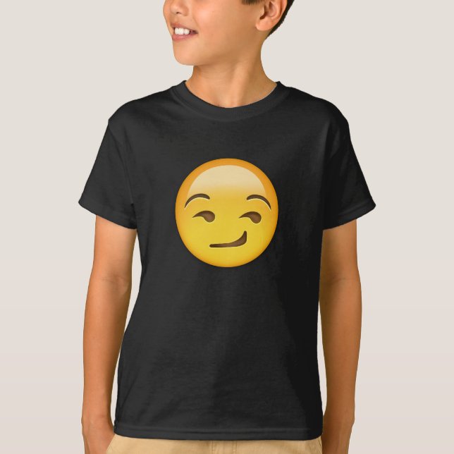 Camiseta Emoji Smirking de la cara (Anverso)