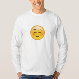 Camiseta Emoji sonriente blanca de la cara