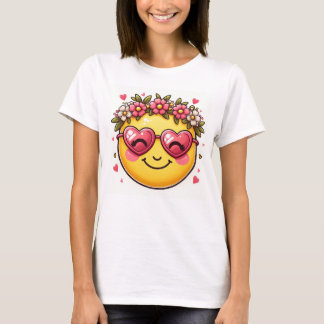 Camiseta emoji sonriente lindo