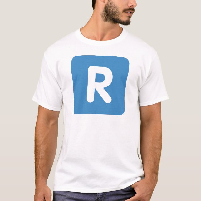 Camiseta Emoji Twitter Letter R (Anverso)