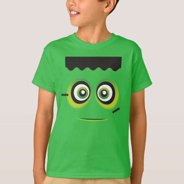 Camiseta Emoji verde de Lil Frankenstein (Anverso)