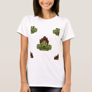 Camiseta emoji zombie man