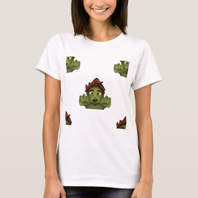 Camiseta emoji zombie man (Anverso)
