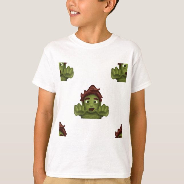 Camiseta emoji zombie man (Anverso)