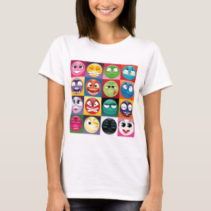 Camiseta emojis de arte pop
