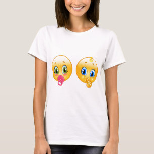 Camiseta emojis de bebé