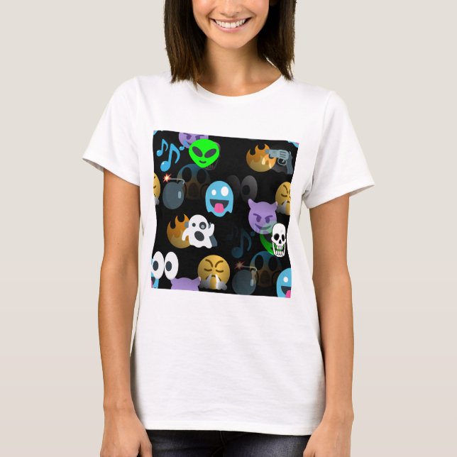 Camiseta emojis de halloween (Anverso)