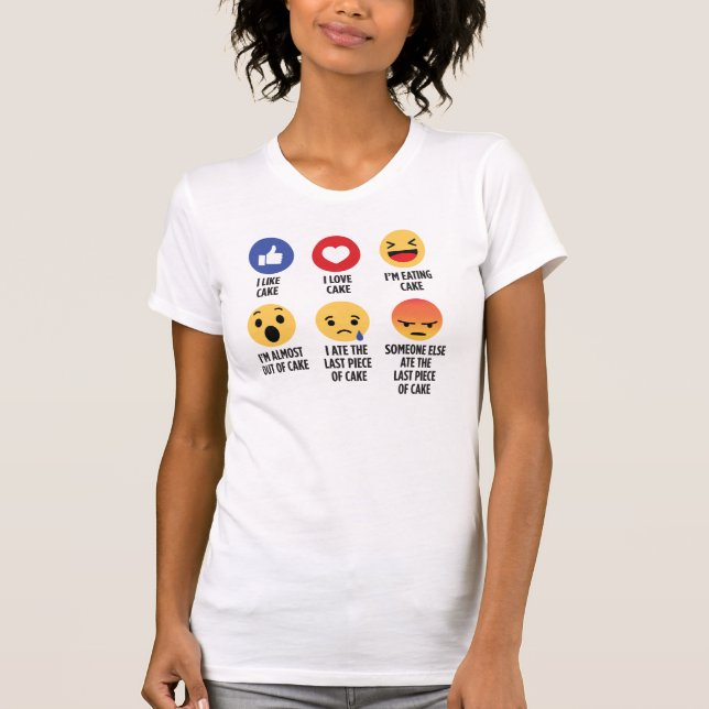 Camiseta Emojis de pasteles (Anverso)