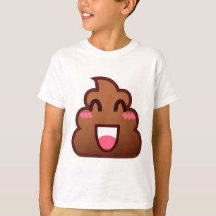 Camiseta emojis de poop kawaii