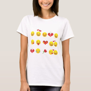 Camiseta Emojis de San Valentín