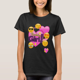 Camiseta Emojis del chica del cumpleaños (corazón)