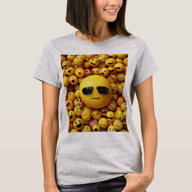 Camiseta Emojis faciales: cuando las expresiones expiran" (Anverso)