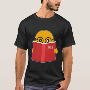 Camiseta Emojis Libro Lover Cute Leer Emoticon Geeks Regalo