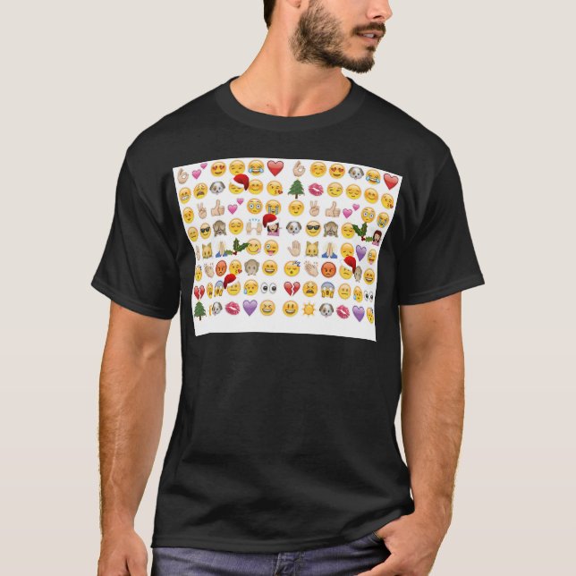 Camiseta emojis navidades (Anverso)