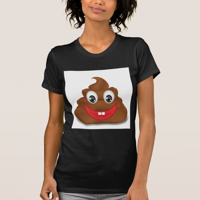 Camiseta emojis poo (Anverso)