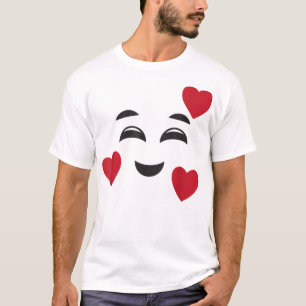 Camiseta Emojis sonrientes divertidas Corazones Halloween A