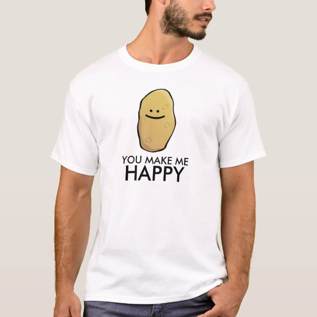 Camiseta Emoticon adaptable de la patata (Anverso)