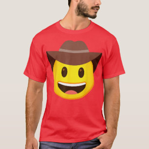 Camiseta Emoticon Cowboy Gorra Face