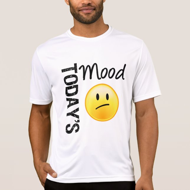 Camiseta Emoticon de hoy del humor decepcionado (Anverso)