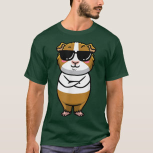 Camiseta Emoticon De Pig Cavy Rodent De Guinea Con Gafas De