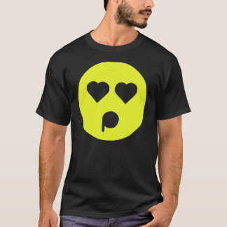 Camiseta Emoticon enamorado amarillo