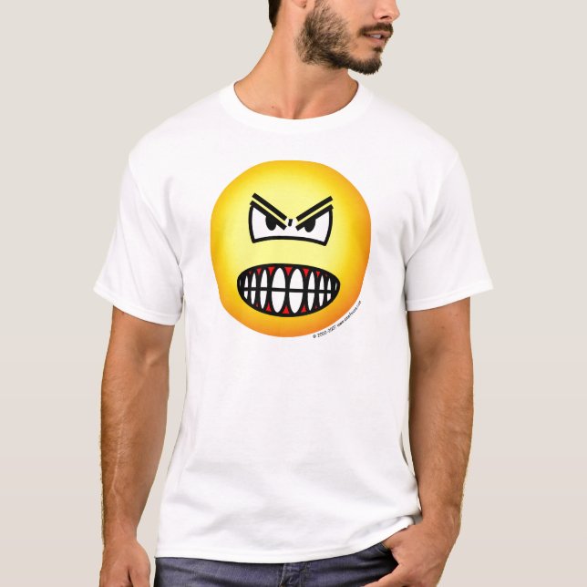 Camiseta Emoticon enojado (Anverso)