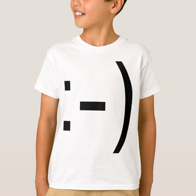 Camiseta ¡Emoticon feliz de la cara! (Anverso)