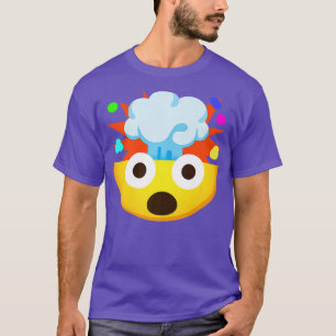 Camiseta Emoticon Shocked Face con cabeza explosiva Premium