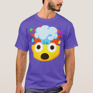 Camiseta Emoticon Shocked Face con cabeza explosiva Premium