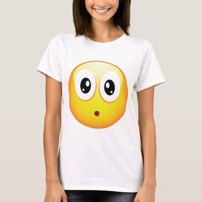Camiseta Emoticon sorprendido (Anverso)
