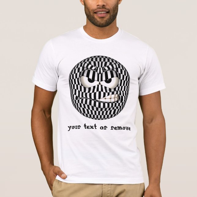 Camiseta Emoticono de Cara Enojada (Anverso)